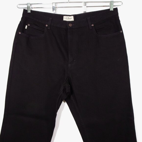 LL Bean Denim Jeans Men's Size 40x32 Black Cotton Classic Fit - Picture 4 of 11